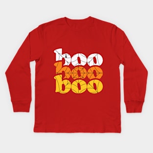 Boo ! Kids Long Sleeve T-Shirt